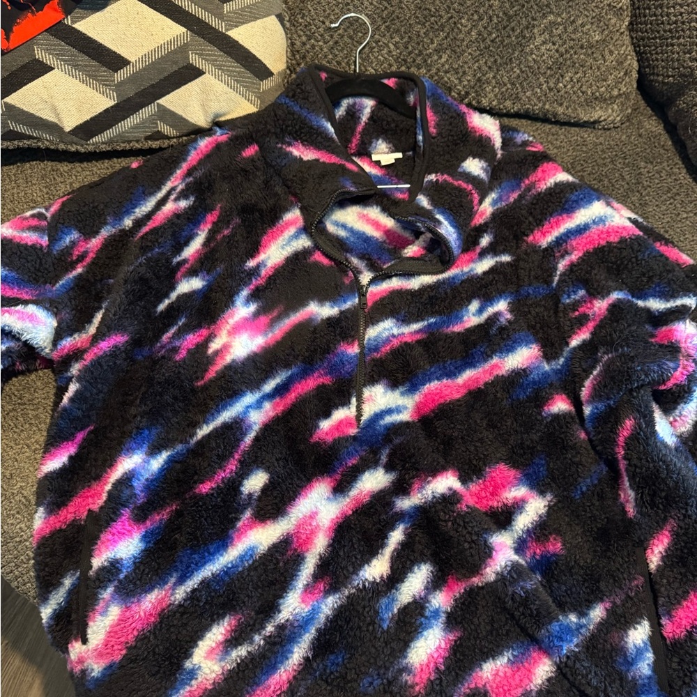 LuLaRoe Multicolor Fluffy Jacket
